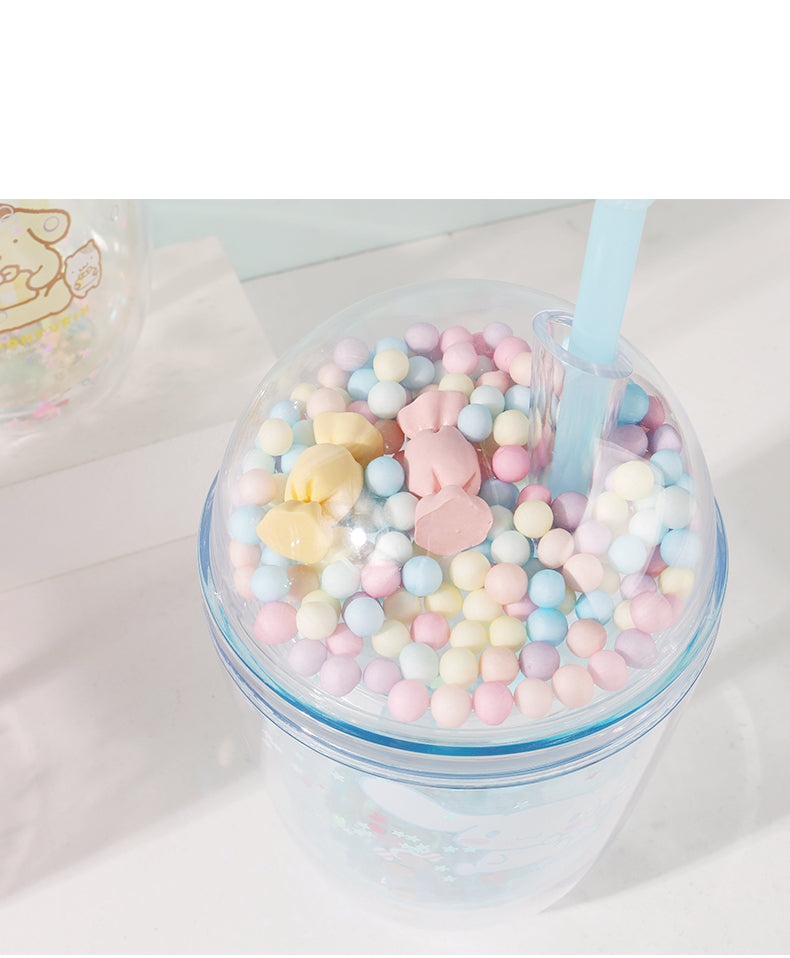 Sanrio x Miniso - Bubbly Tumbler / Cup with Straw