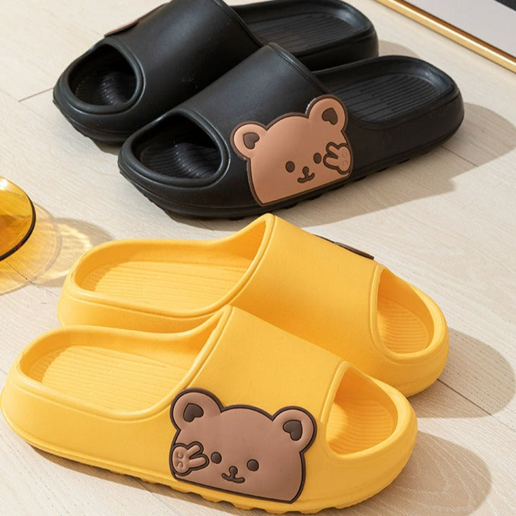 In Peace Cutie Bear Non-slip Home Slippers