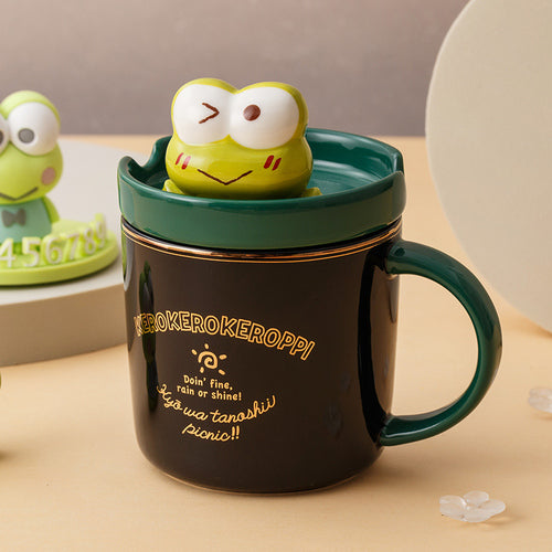 Sanrio - Character Ceramic Mug With Phone Holder Lid Design