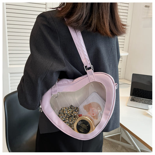 ML Select - Heart Shaped Transparent Small Shoulder Bag