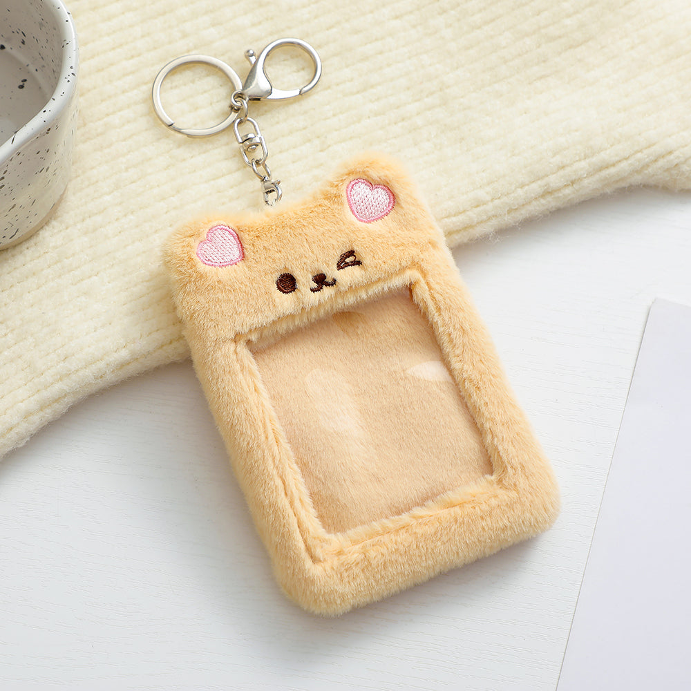 ML Select - Be My Fluffy K-Pop photocard holder with keychain