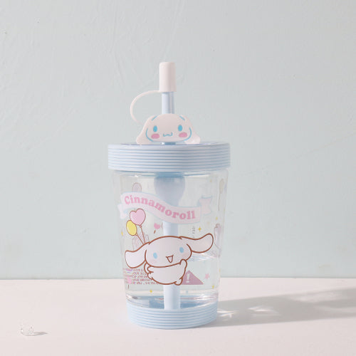 Sanrio x Miniso - Colorful Character Water Cup with Straw