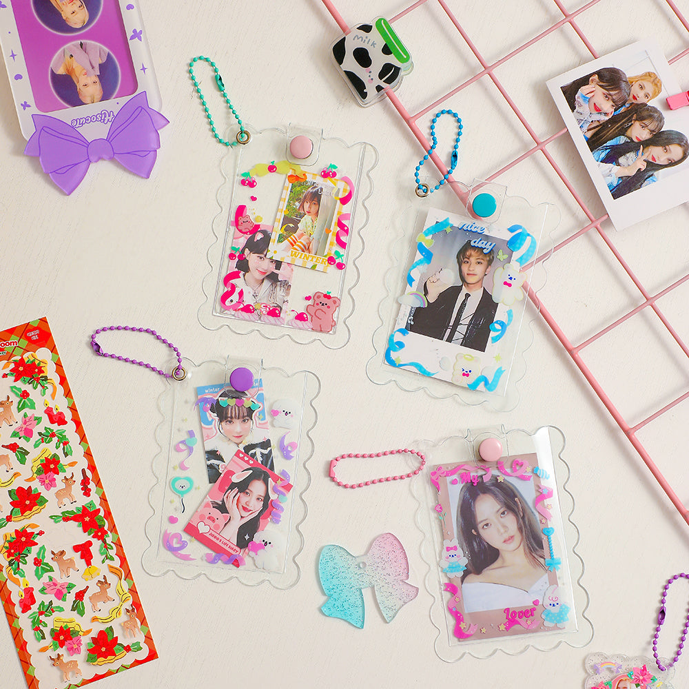 ML Select - My Lovely Idol Framed transparent photocard holder with keychain