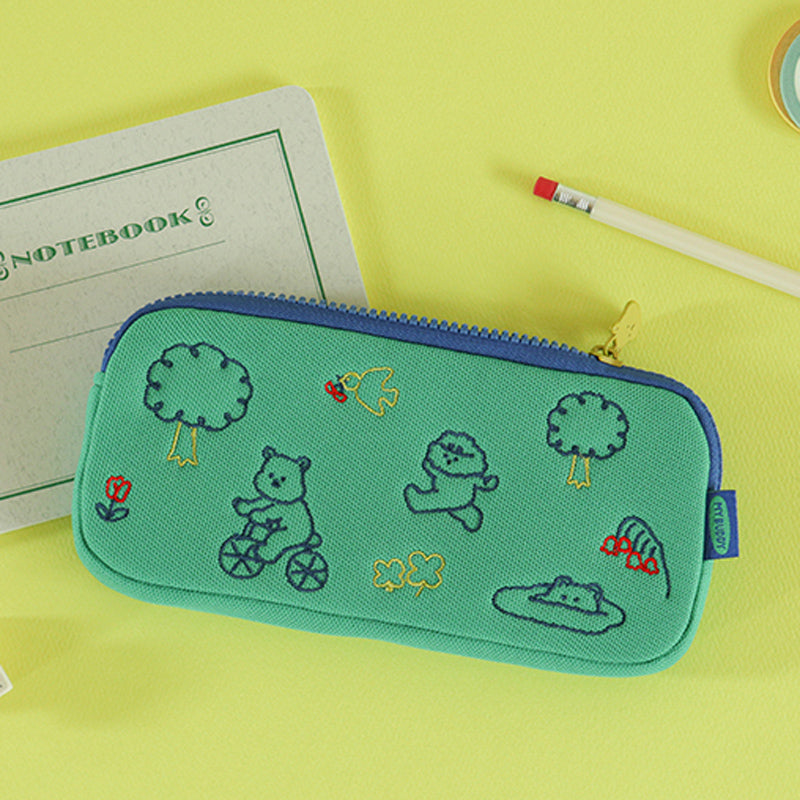 Dailylike KR - Together, Young & Free! Embroidered Pencil Case