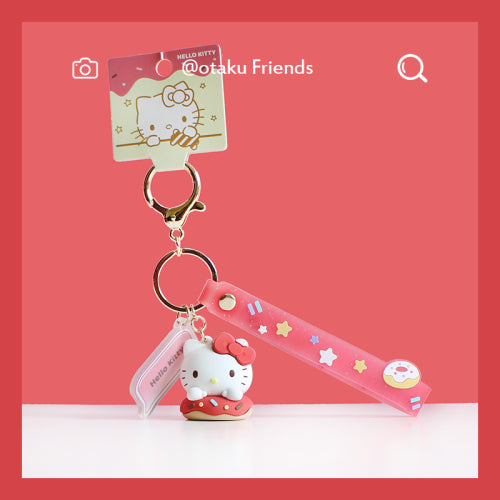 Sanrio - Characters On Donuts Keychain