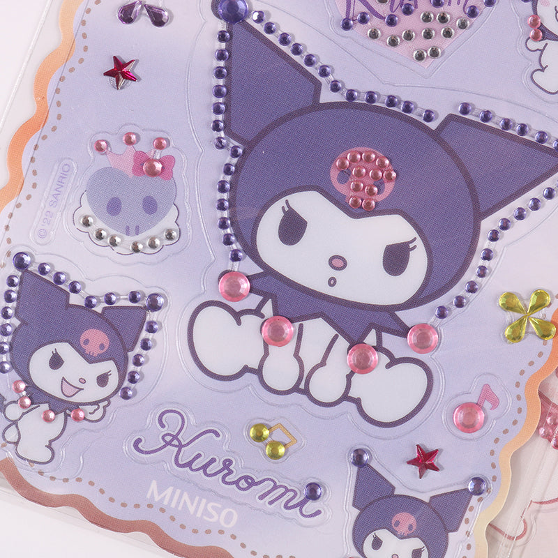 MINISO x Sanrio - Kuromi, Hello Kitty & My Melody Miniso Crystal PET Stickers