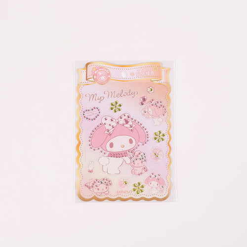 MINISO x Sanrio - Kuromi, Hello Kitty & My Melody Miniso Crystal PET Stickers