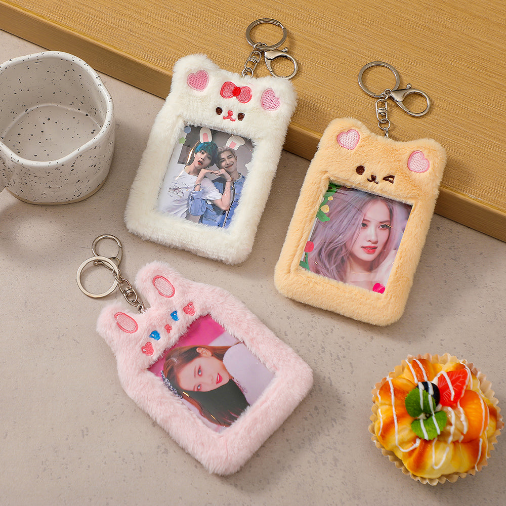 ML Select - Be My Fluffy K-Pop photocard holder with keychain