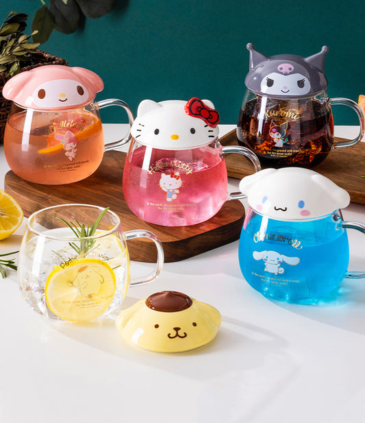 Sanrio - Character Glass Mug with 3D Lid