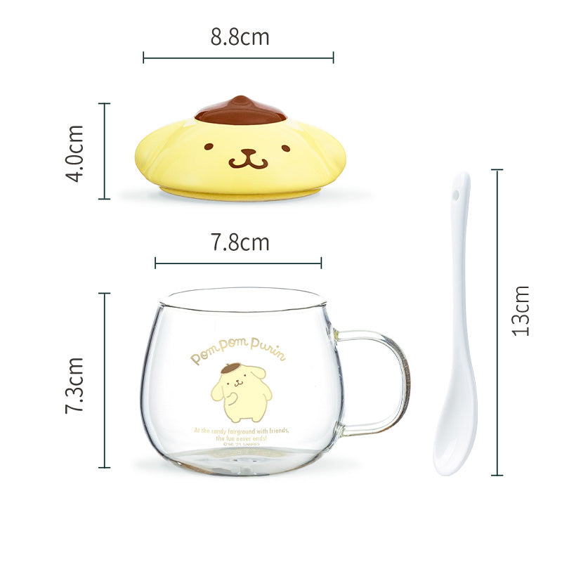 Sanrio - Character Glass Mug with 3D Lid