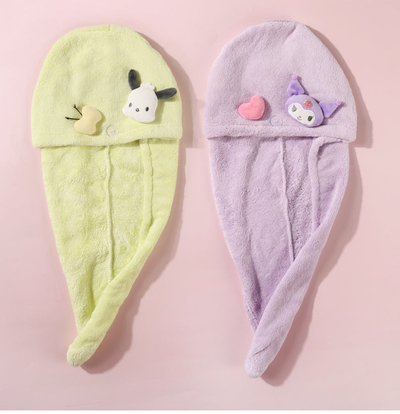 Sanrio x Miniso - Character Hair Drying Cap Towels