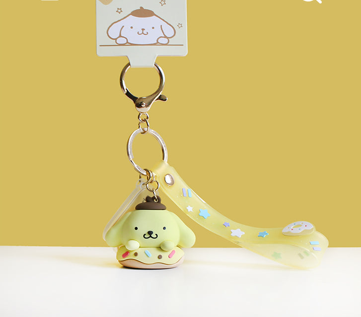 Sanrio Characters Donut Keychain