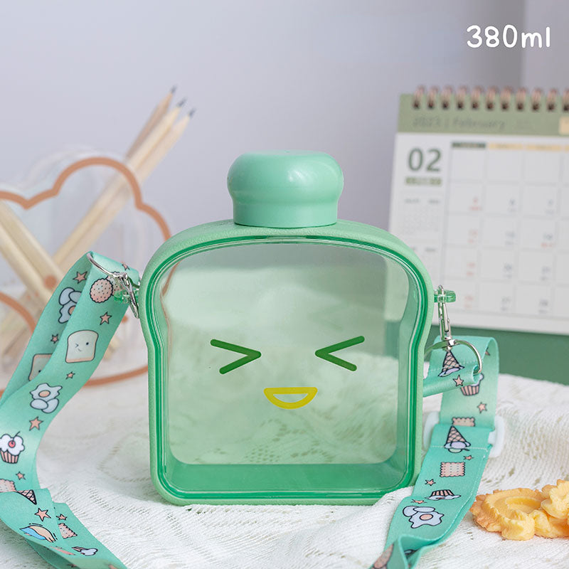 ML Select - Cute Expressions Water Bottle with Strap