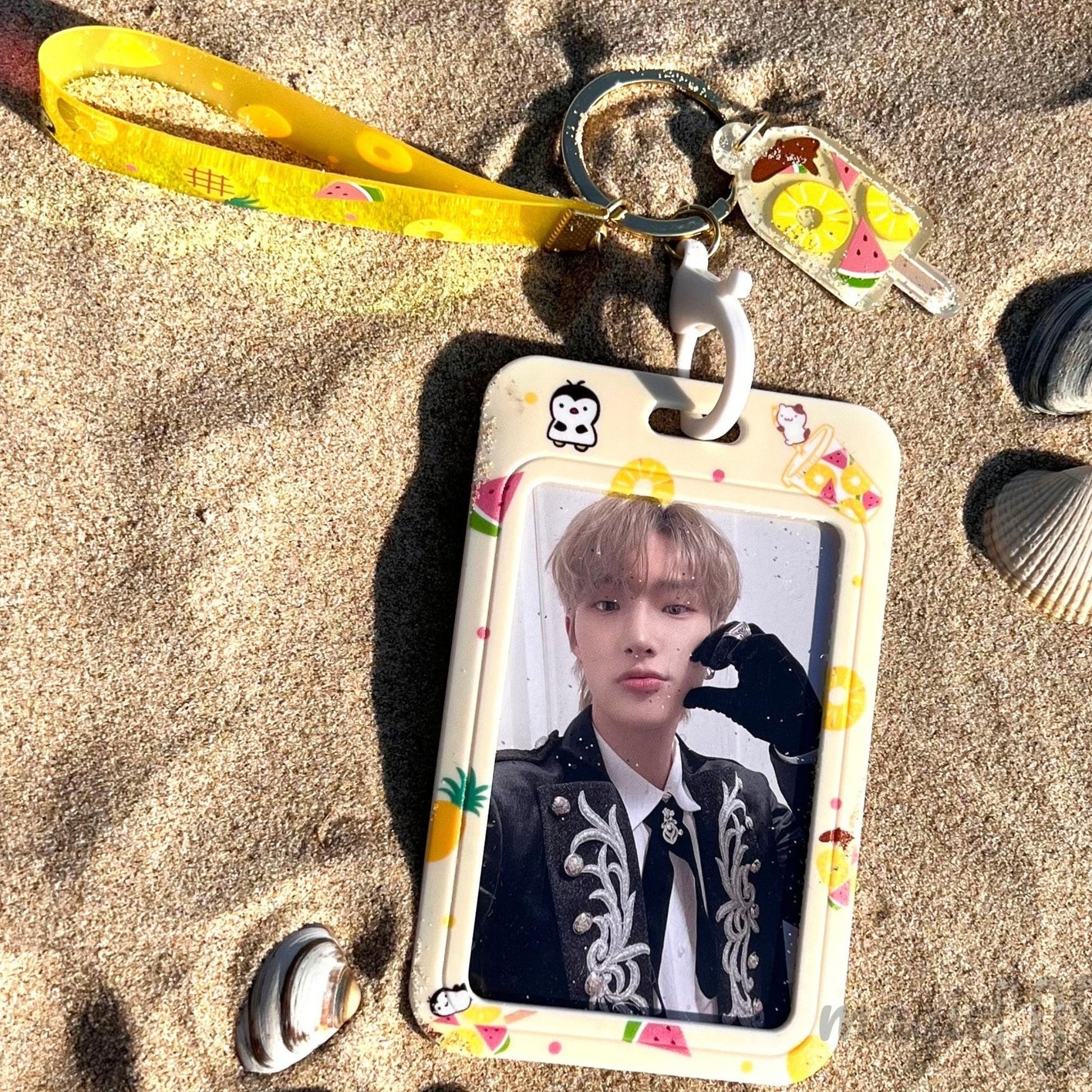 SANRIO - Summery Photocard Holder with Keychain
